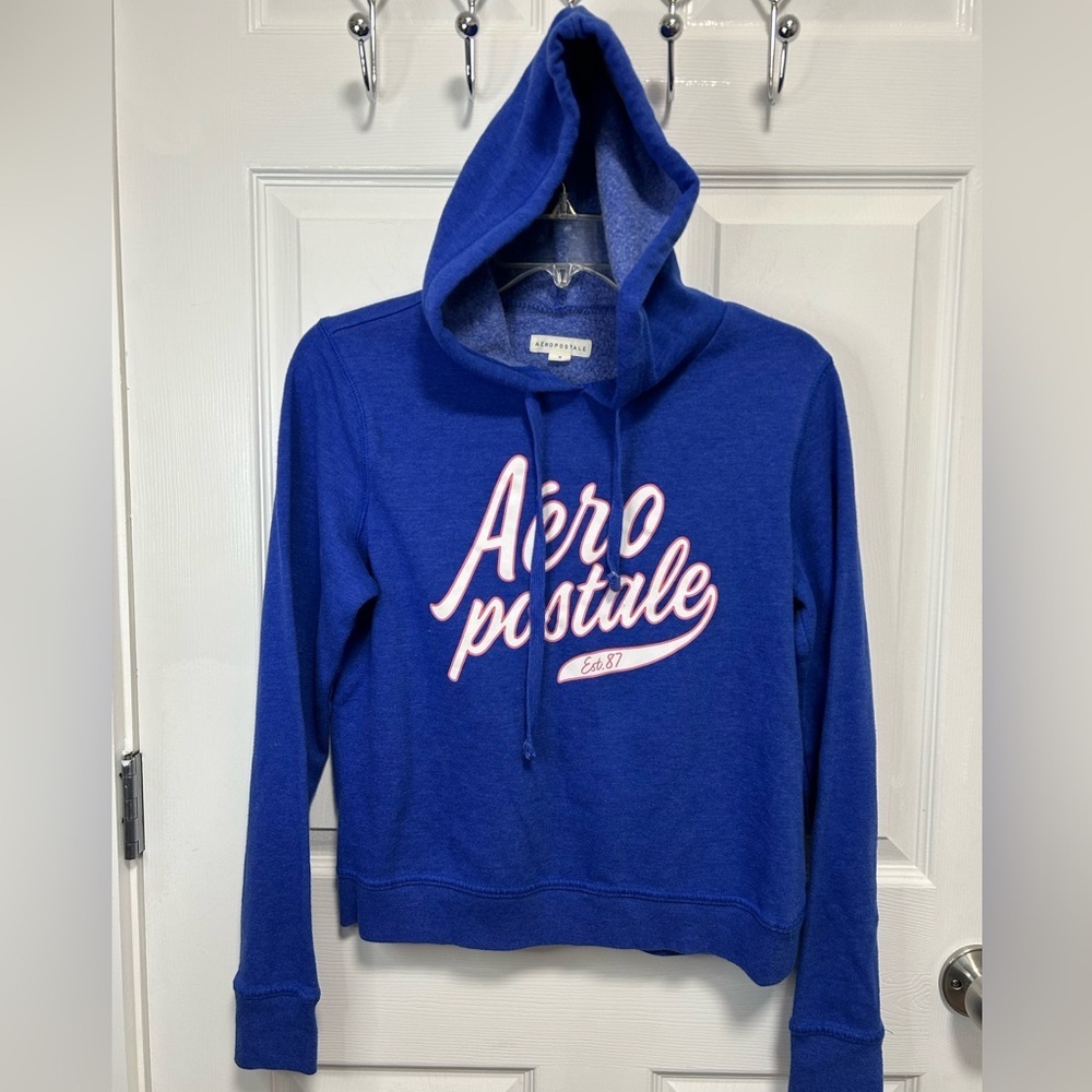 Y2K Aeropostale Royal Blue Pullover with Pink Logo